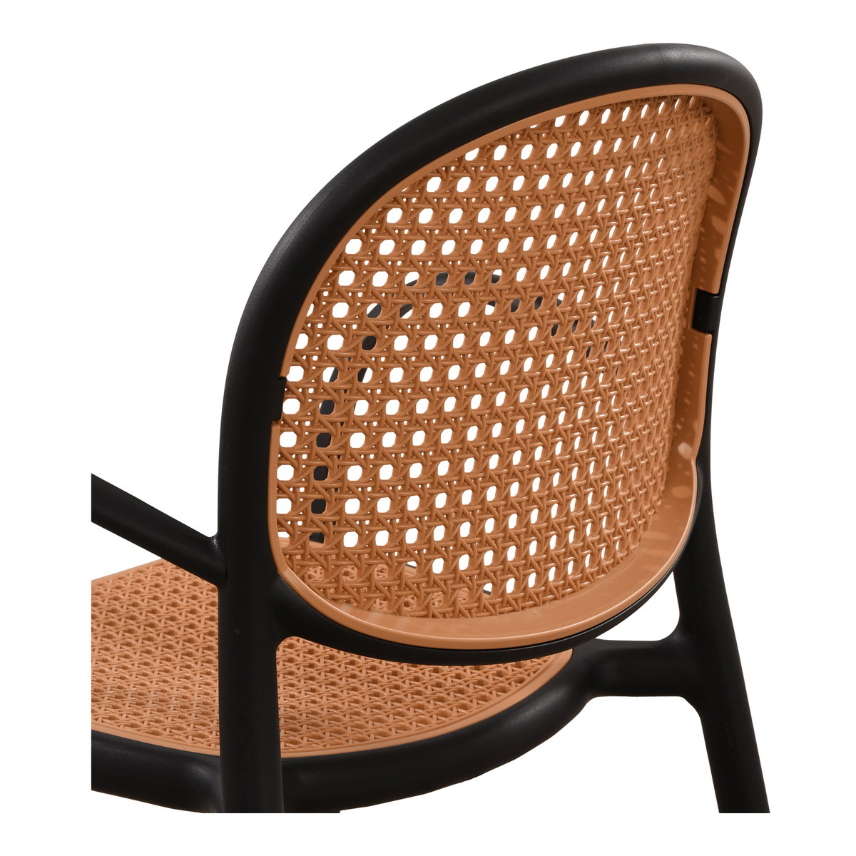 Soren Outdoor Dining Chair Black-set Of Two, Outdoor Chair by Moe's Home, 1'10" width x 2'9.5" height x 1'10.8" depth View 6