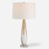 Lyra White & Gold Table Lamp thumbnail 0