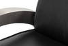 Carlisle Armchair  Leather Onyx Black, by Sarreid, 3'1" length x 2'5" width x 2'6" height thumbnail 5