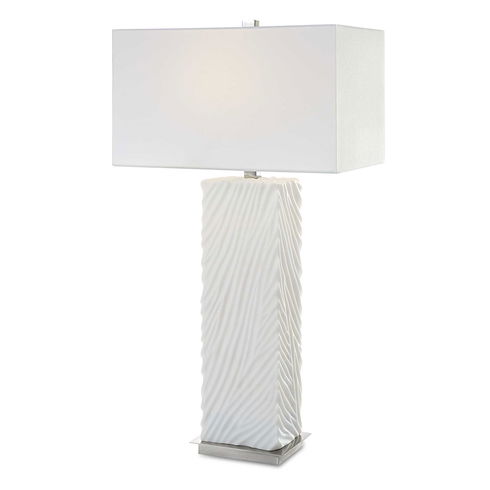 Pillar White Marble Table Lamp