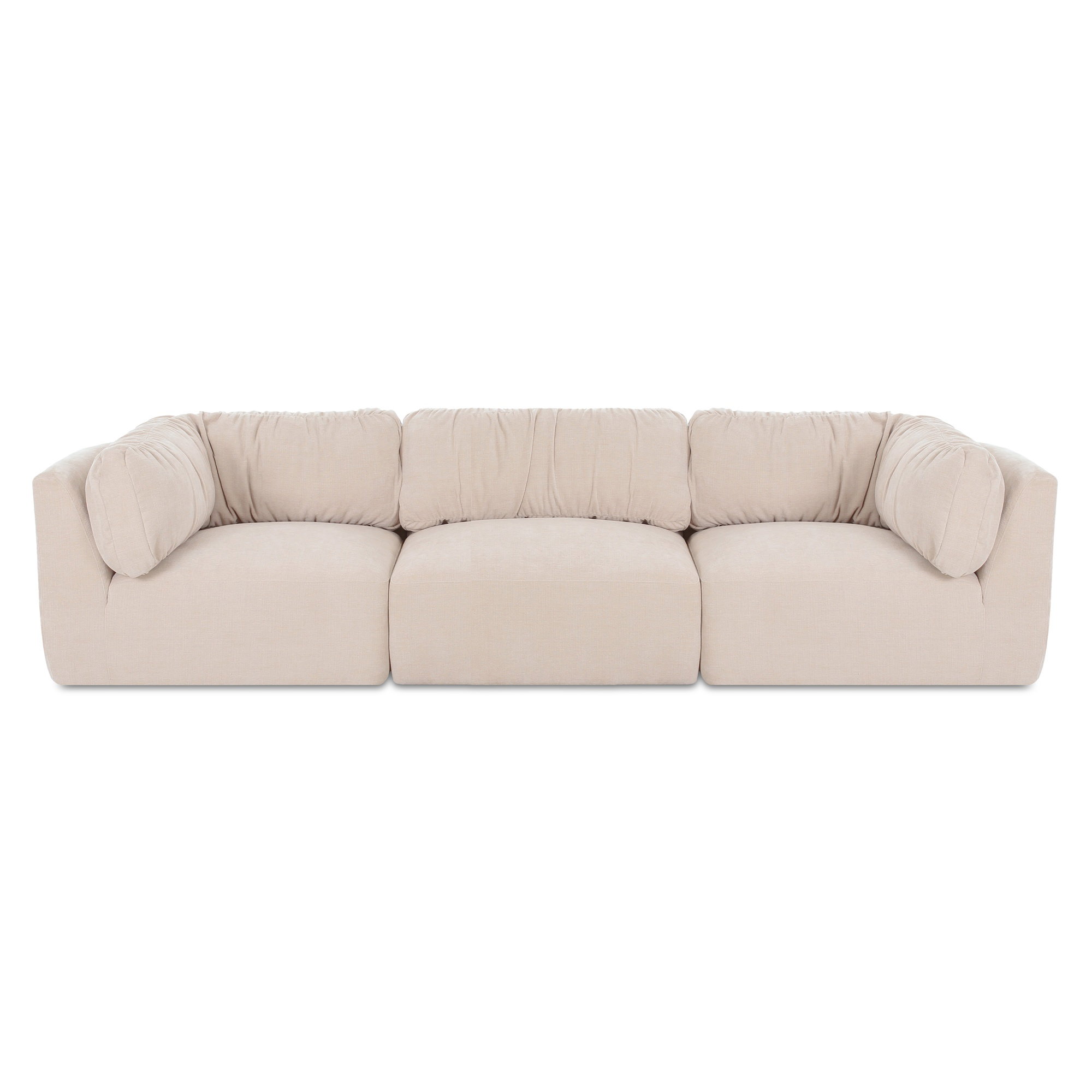 Matina Modular Sofa Oatmeal, Sectional Sofa by Moe's Home, 118" width x 30.7" height x 40.9" depth View 1