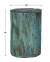 Habitat Blue Accent Stool, Counter & Bar Stool by Uttermost, 16" width x 20" height x 16" depth thumbnail 3