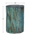 Habitat Blue Accent Stool, Furniture by Uttermost, 16" width x 20" height x 16" depth thumbnail 3