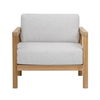 Boe Outdoor Occasional Chair Light Grey, Accent Chair by Dovetail, 32" width x 31" height x 31.5" depth thumbnail 2