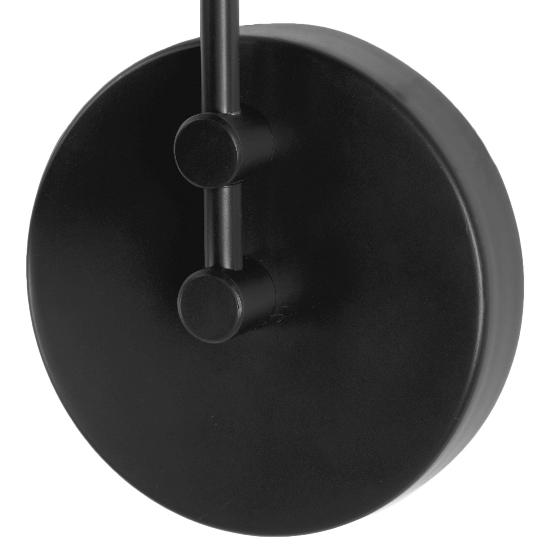 Cobalt 6L x 32W Black Metal Cone Shaped Swivel Wall Sconce large image 
