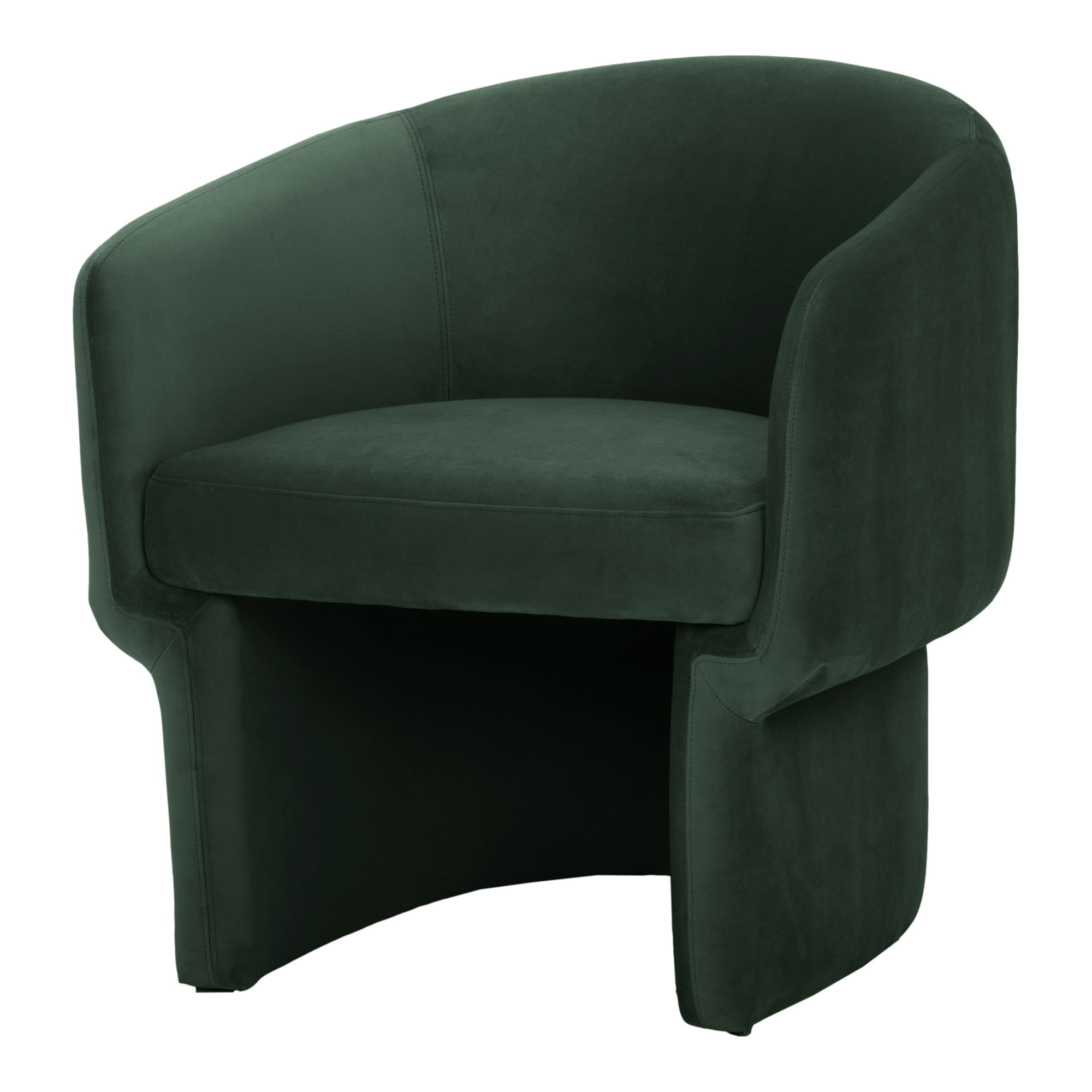 Franco Chair Dark Green, Accent Chair by Moe's Home, 27.5" width x 27.5" height x 28" depth View 2