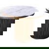 Tower Dining Table White Marble thumbnail 1