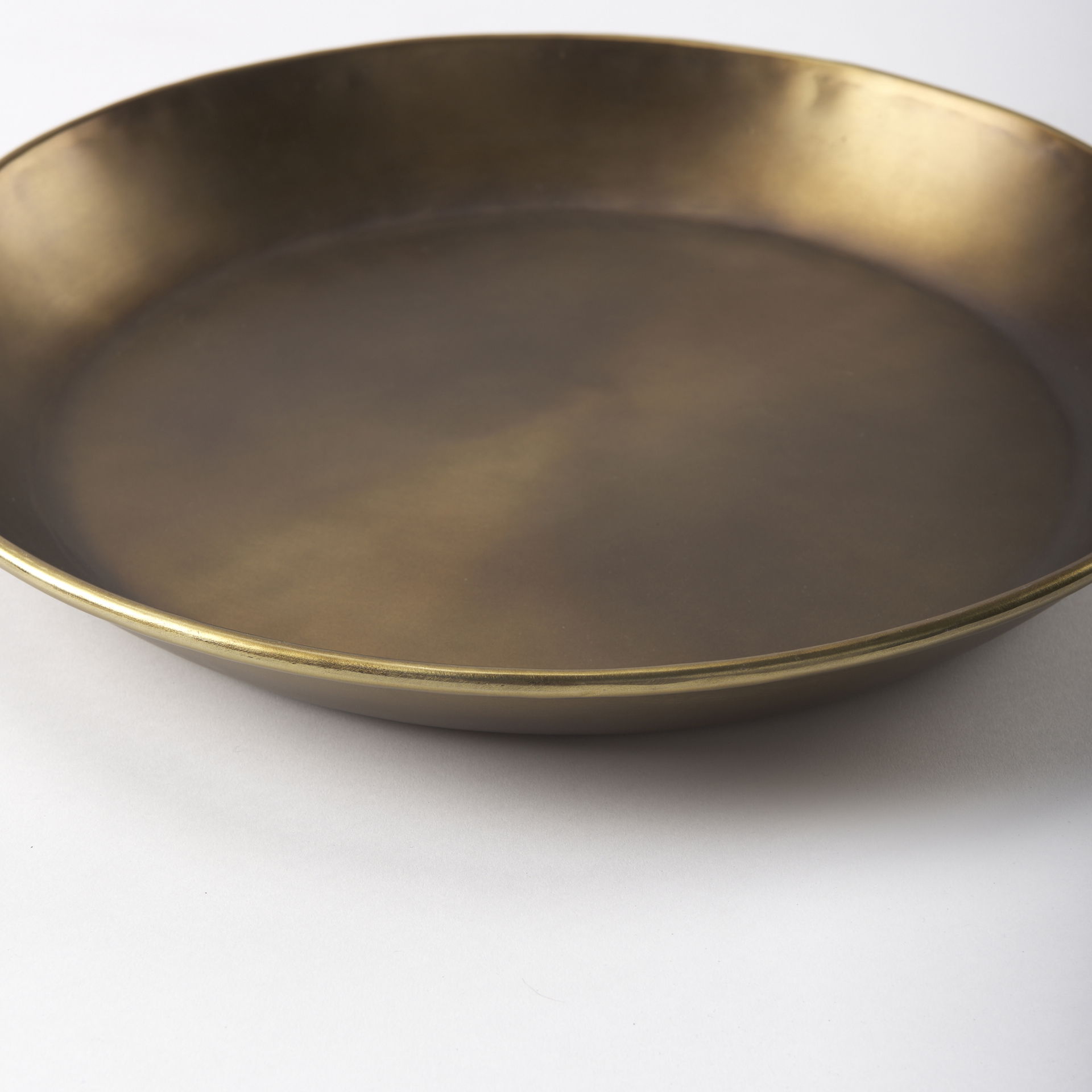 Eagan  Brass Aluminium Tray Small, Decorative Tray by Mercana, 16" length x 16" width x 1.5" height View 8