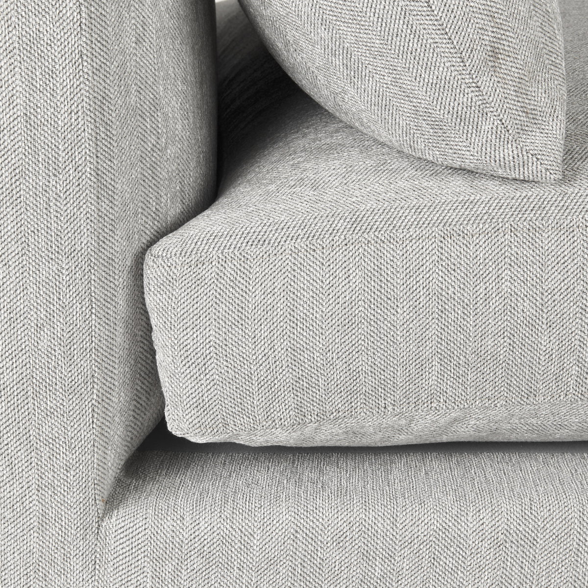 Valence 38.2L x 38.6W x 28.3H Light Gray Armless Sectional Piece, Sectional Sofa by Mercana View 10