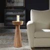 Mano Natural Drink Table, Side & End Table by Uttermost, 11" width x 24.5" height x 11" depth thumbnail 2