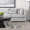 Kimia 14x26 White and Black Fabric Herringbone and Fringed Decorative Pillow Cover, by Mercana, 14" length x 26" width x 0.2" height thumbnail 5