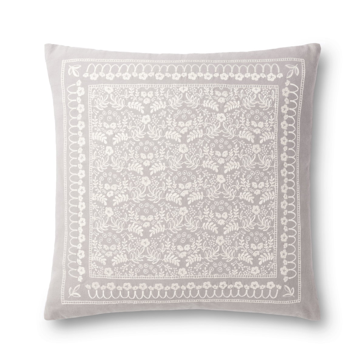 Rifle Paper Co. x Loloi Pillows Pillow, Decorative Pillow, 22" length x 22" width