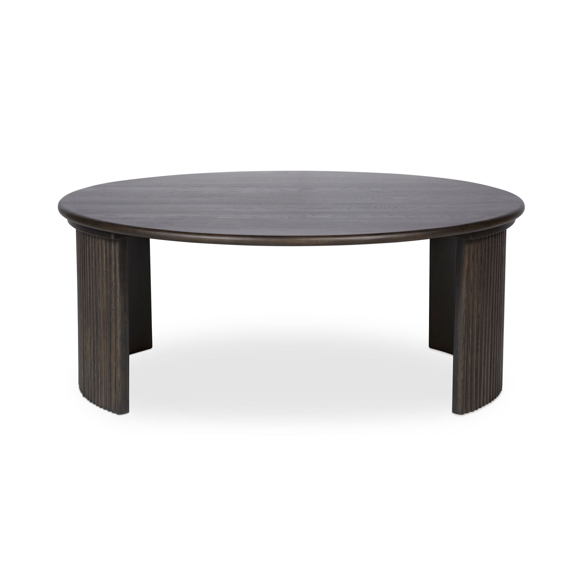 Penny Large Coffee Table Dark Brown, by Moe's Home, 39" width x 15.75" height x 39" depth View 1
