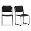 Moma Dining Chair Black Leather- Set Of Two thumbnail 0