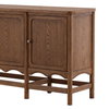 Phoebe Sideboard Dark Brown, Sideboards & Buffet by Dovetail, 78" width x 34.25" height x 18.1" depth thumbnail 8