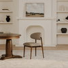 Ellie Dining Chair Light Brown, by Moe's Home, 19.5" width x 32" height x 20.5" depth thumbnail 6