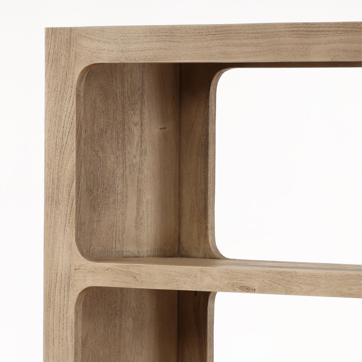 Leandra Bookcase Weathered Natural, Shelving & Bookcase by Dovetail, 43" width x 83" height x 19" depth View 7