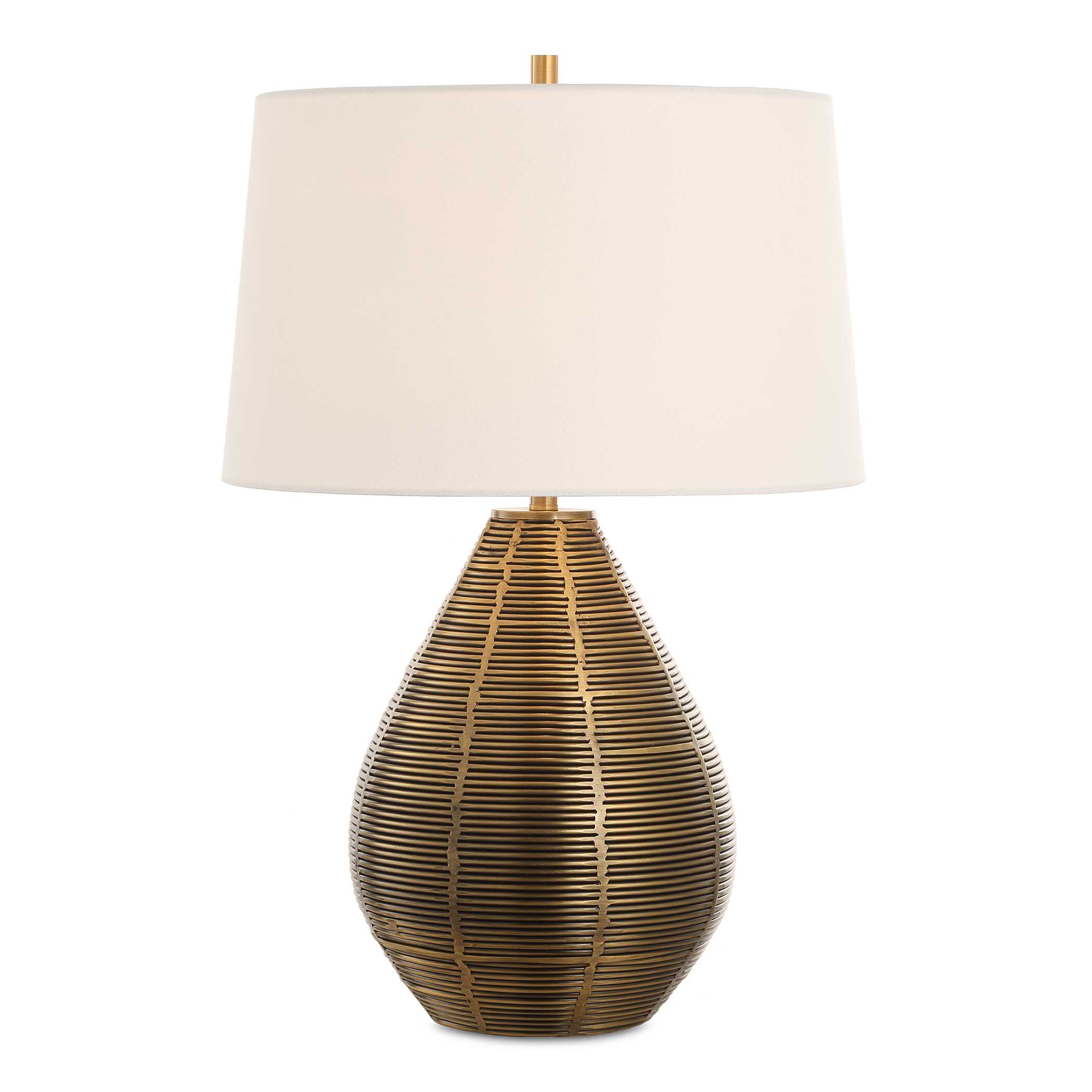 Knowles Brass Table Lamp, by Uttermost, 17" width x 25" height x 17" depth View 1