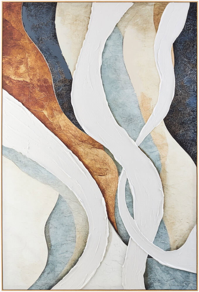 Praya Framed Art, Painting by Surya, 42" width x 62" height