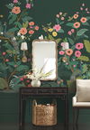 Peacock Emerald Wall Mural thumbnail 1