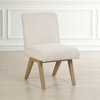 Blakely White Armless Dining Chair, by Uttermost, 20" width x 34.5" height x 27" depth thumbnail 3