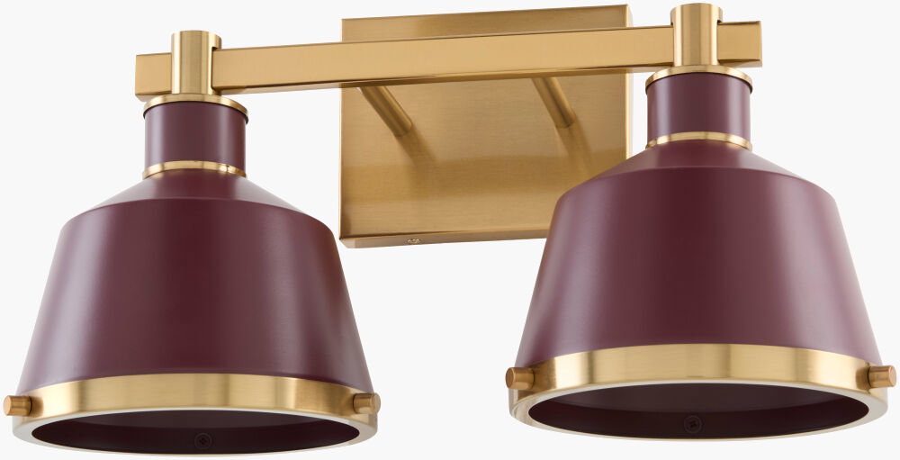 Valente Wall Sconce, by Surya, 8" length x 17" width x 8" height