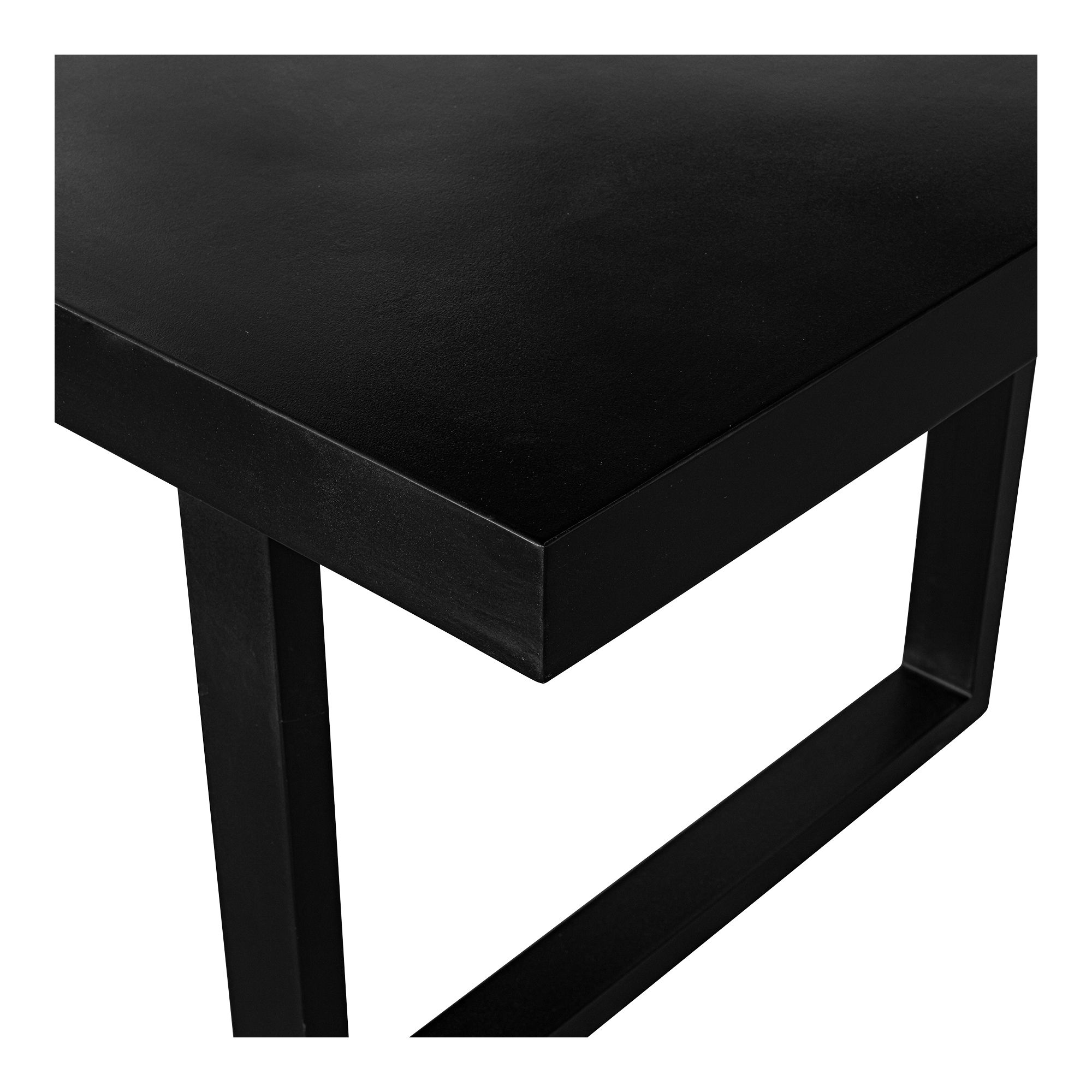 Jedrik Large Outdoor Dining Table Black large image 
