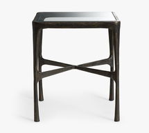 Online Designer Combined Living/Dining Bodhi 20" Square Metal End Table, Bronze