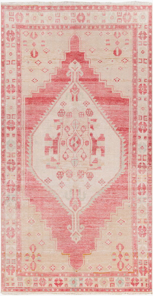 Antique One of a Kind Handmade Rug, by Surya, 9' length x 4'10" width