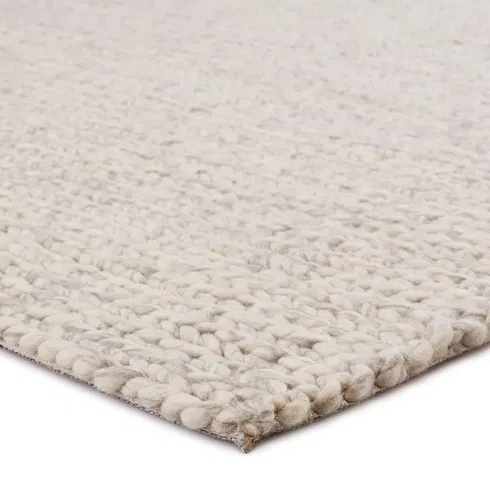 Scandinavia Dula Handwoven Wool Cream Area Rug