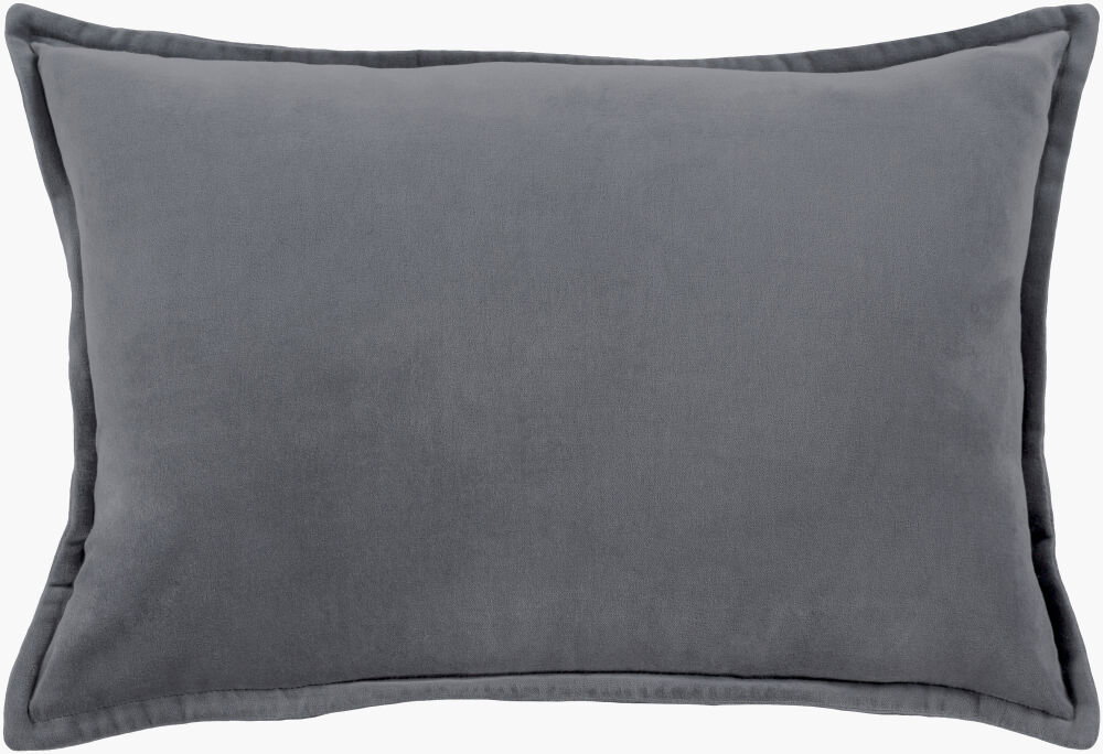 Cotton Velvet Lumbar Pillow, Decorative Pillow by Surya, 13" length x 19" width