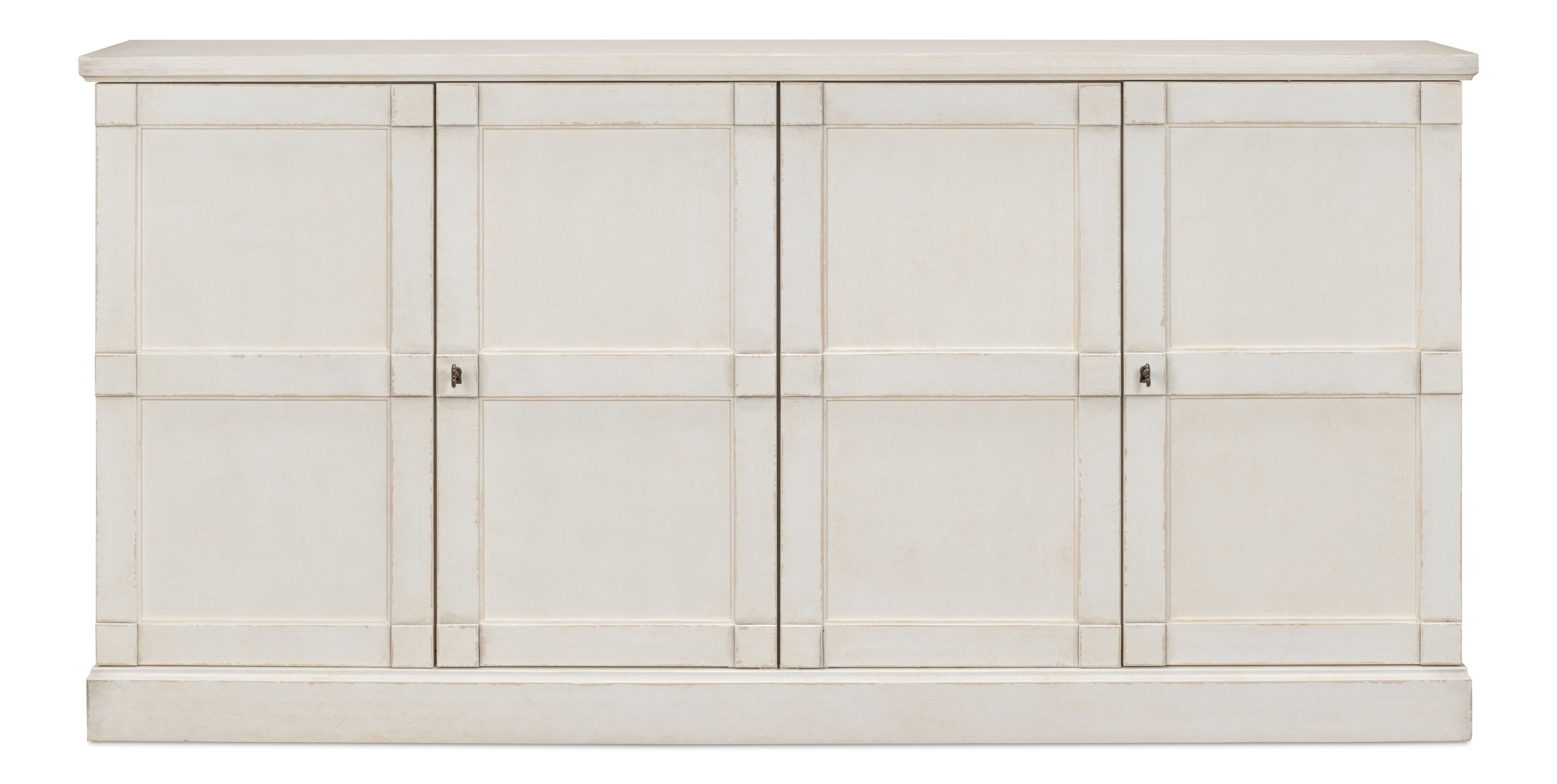 Lionisio Buffet,75',Stucco Wht,Wood Drs, Cabinets & Sideboard by Sarreid, 75" length x 15" width x 37" height View 2