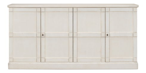 Lionisio Buffet,75",Stucco Wht,Wood Drs