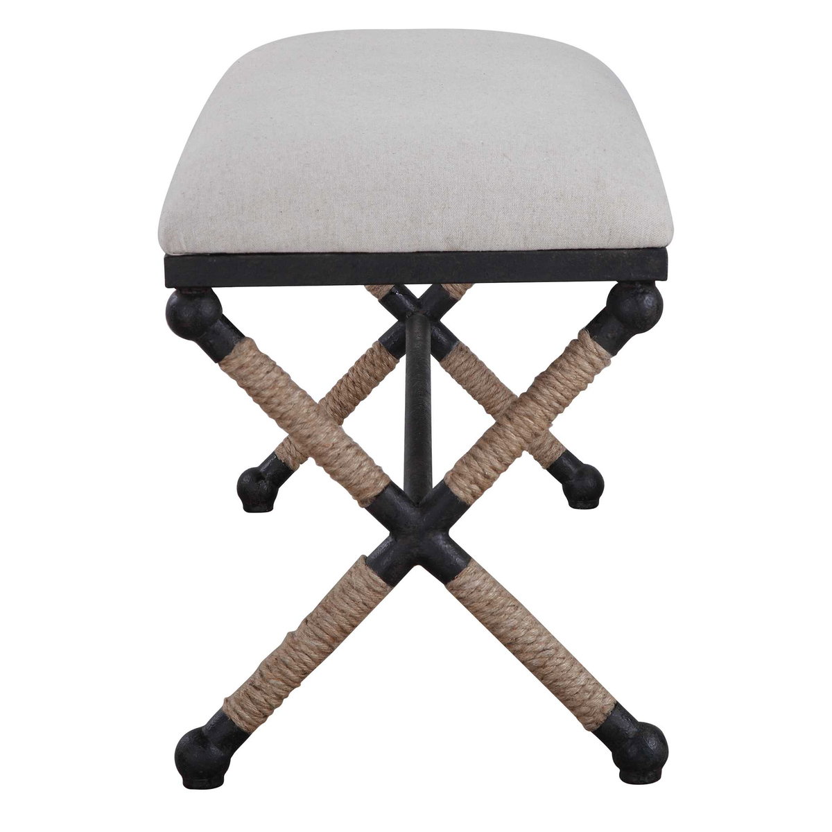 Firth Oatmeal Bench, Benche by Uttermost, 47.75" width x 20.75" height x 16" depth View 5
