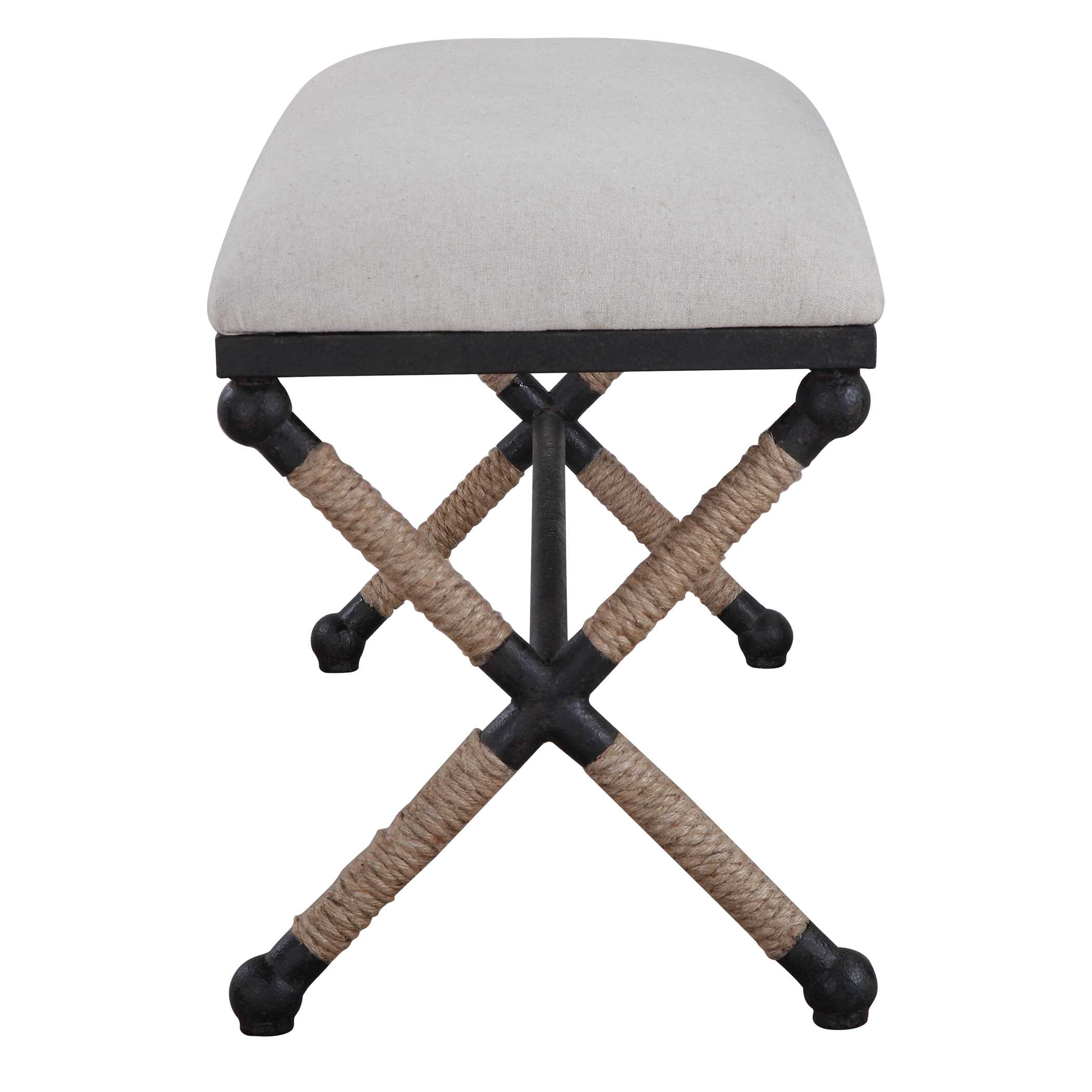 Firth Oatmeal Bench, Furniture by Uttermost, 47.75" width x 20.75" height x 16" depth View 5