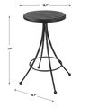 Sona Black Counter Stool thumbnail 2