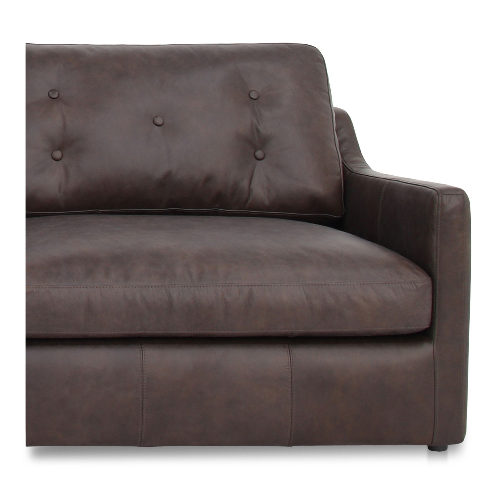 Thurlow U Shaped Modular Sectional With Arms Espresso Brown Leather large image 