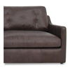 Thurlow U Shaped Modular Sectional With Arms Espresso Brown Leather thumbnail 2