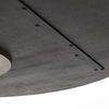 McLeod II 54 L x 54 W x 28.75 H Round Brown Solid Wood Top Gold Metal Base Dining Table thumbnail 7