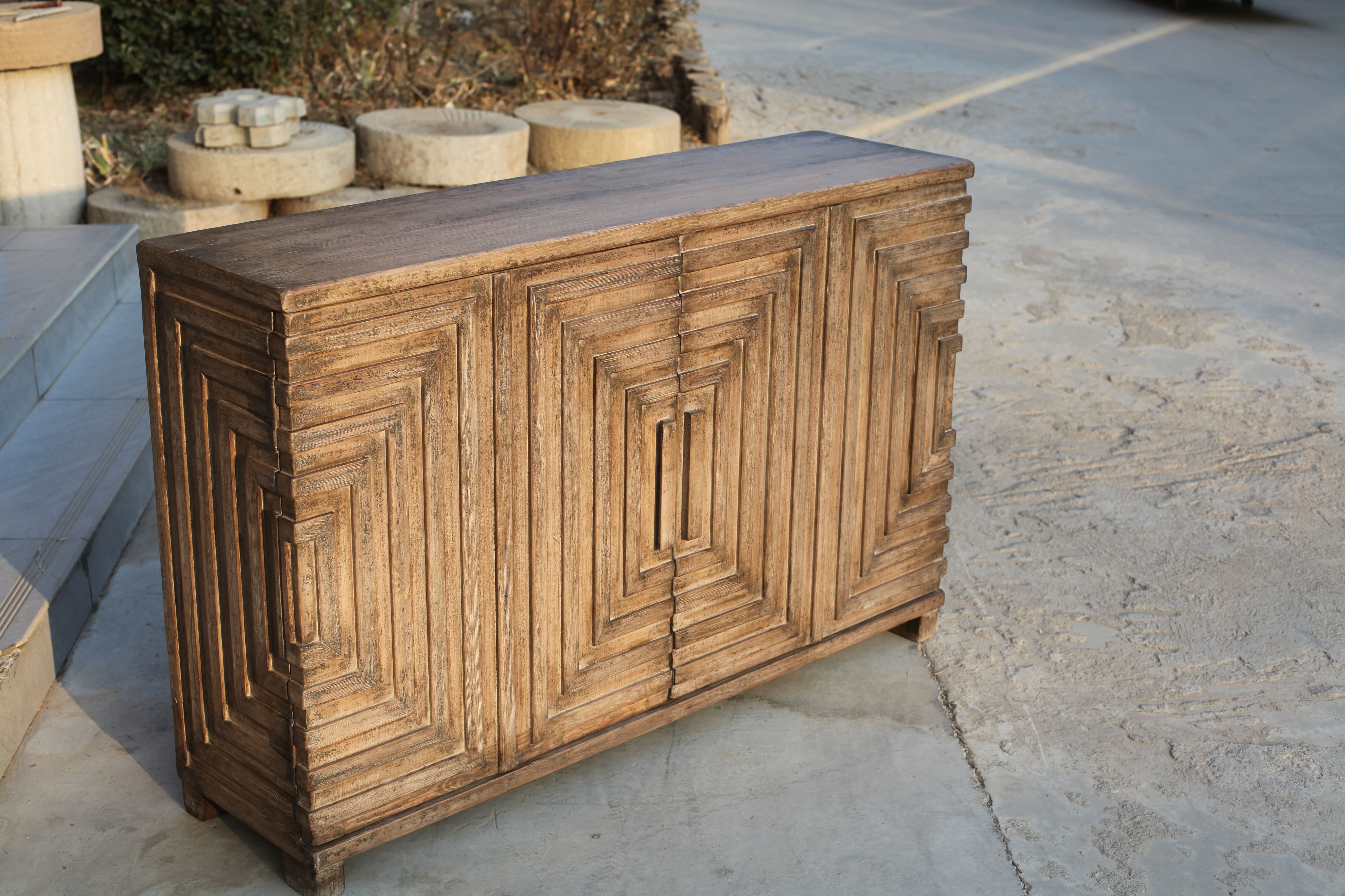 Saint Entrance Sideboard, Cabinets & Sideboard by Sarreid, 53" length x 15" width x 34" height View 2