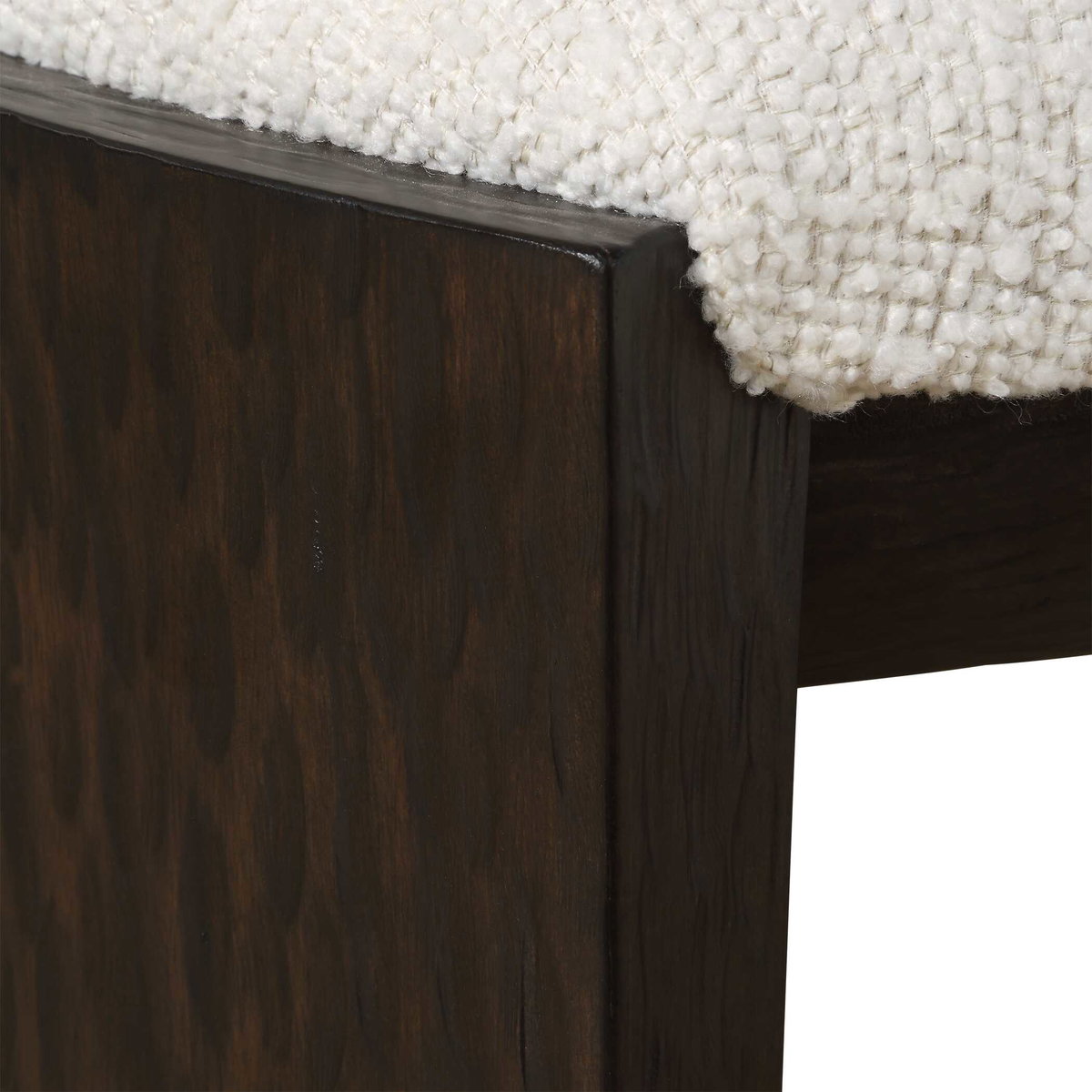 Port Walnut Small Bench, Benche by Uttermost, 24" width x 18" height x 18" depth View 8