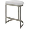 Ivanna Backless Silver Counter Stool thumbnail 4