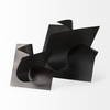 Francesca  Black Metal Sculptural Decorative Object, by Mercana, 18.11" length x 18.11" width x 18.11" height thumbnail 6