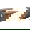 Sansa Coffee Table Set of 2 Brown thumbnail 0