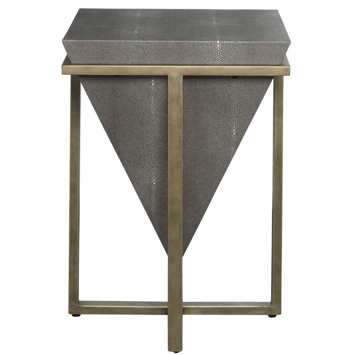 Bertrand Shagreen Accent Table, Side & End Table by Uttermost, 18.25" width x 25.25" height x 18.25" depth View 1