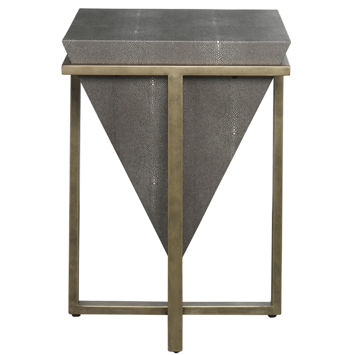 Bertrand Shagreen Accent Table, Side & End Table by Uttermost, 18.25" width x 25.25" height x 18.25" depth View 1