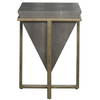 Bertrand Shagreen Accent Table, Side & End Table by Uttermost, 18.25" width x 25.25" height x 18.25" depth thumbnail 1