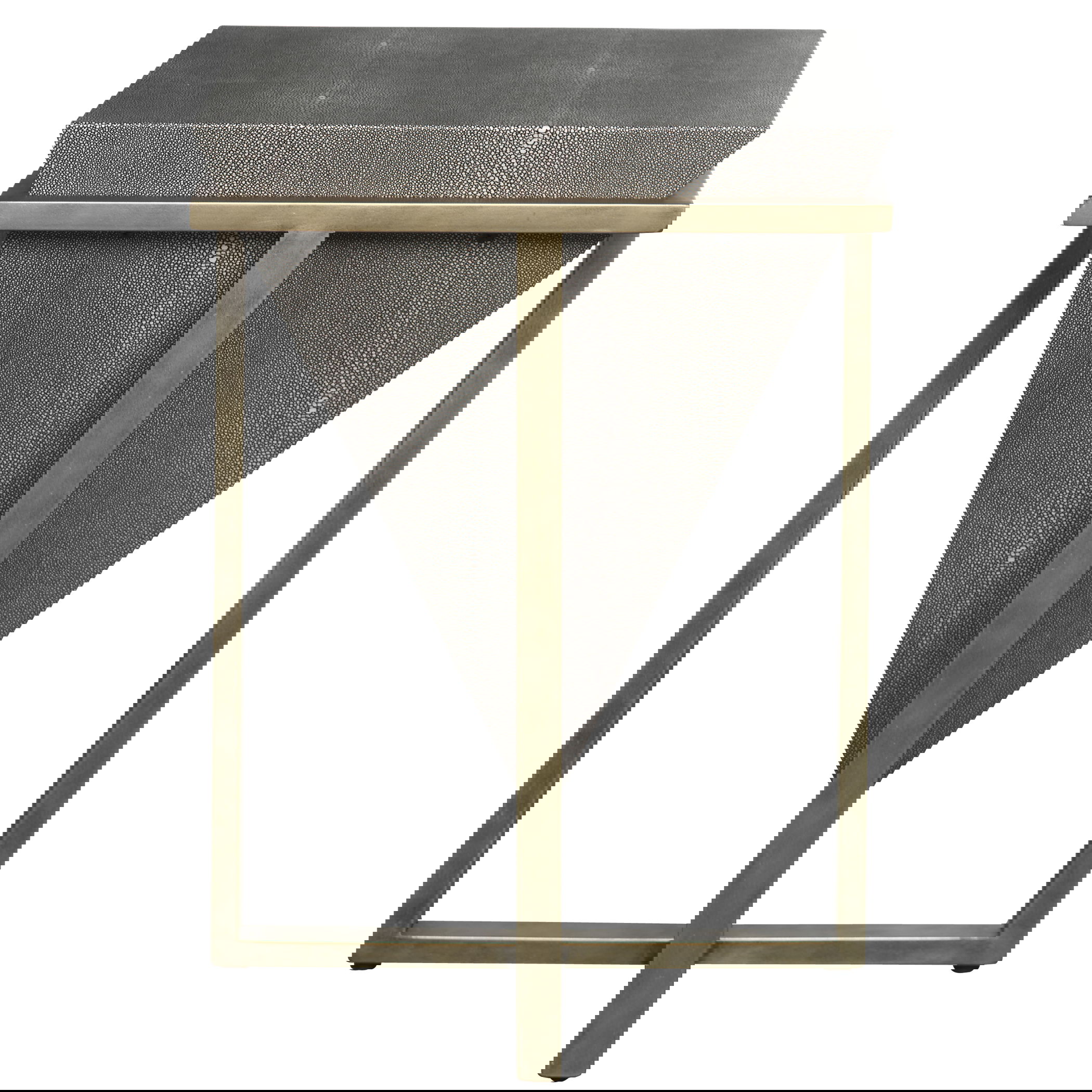 Bertrand Shagreen Accent Table large image 