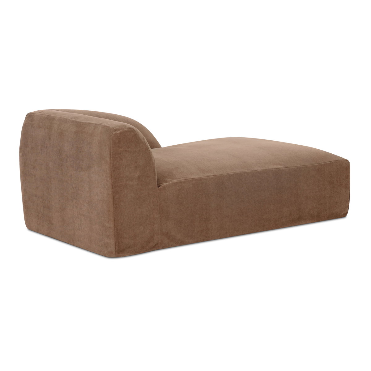 Isla Right Arm Facing Chaise Mocha, Chaise Lounges & Daybed by Moe's Home, 44" width x 29.9" height x 76.3" depth View 3