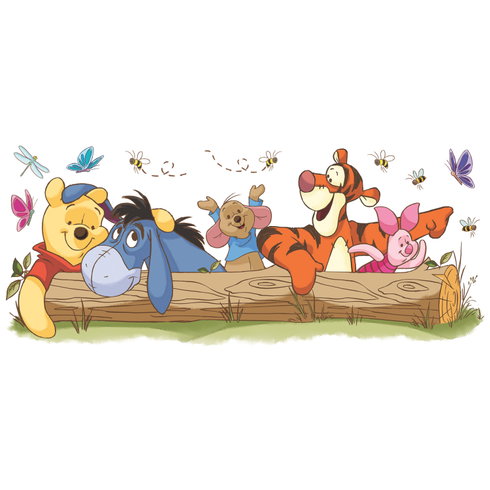 Winnie The Pooh - Pooh & Friends Outdoor Fun Giant Wall Decals